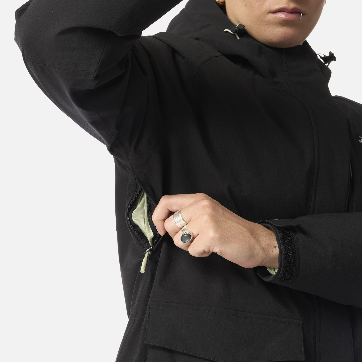 CHAQUETA MUJER DILUVIO NEGRO HAKA HONU I26 - 5