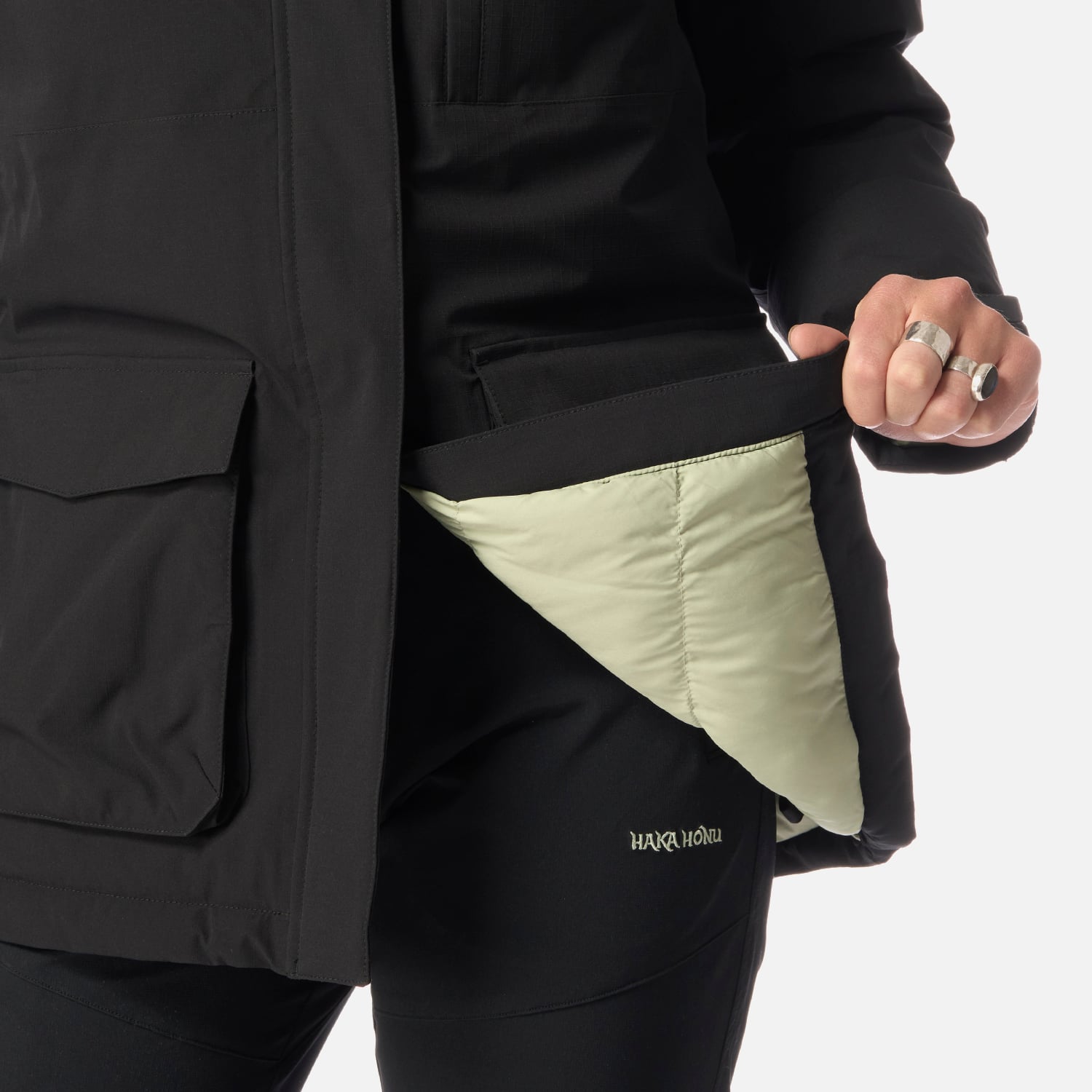 CHAQUETA MUJER DILUVIO NEGRO HAKA HONU I26 - 9