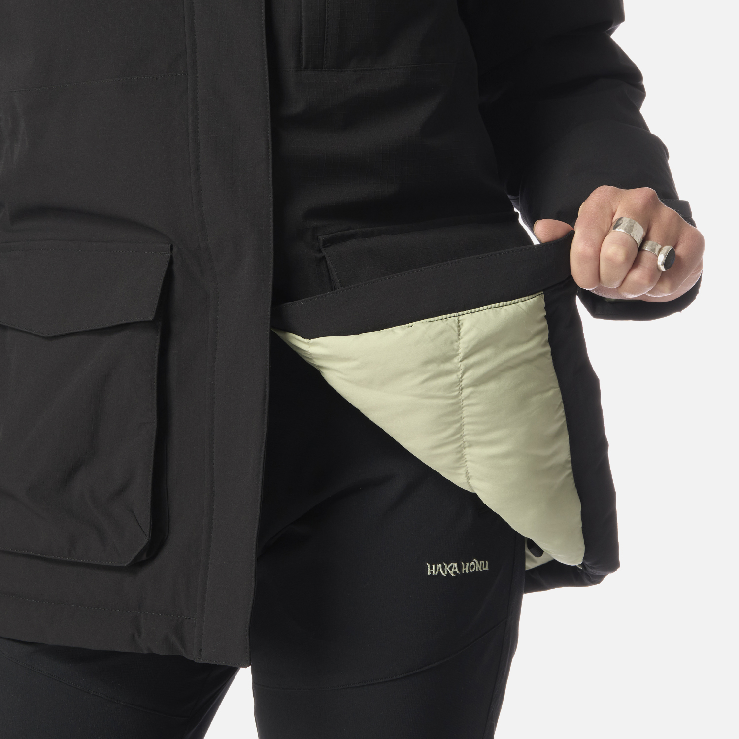 CHAQUETA MUJER DILUVIO NEGRO HAKA HONU I26 - 9
