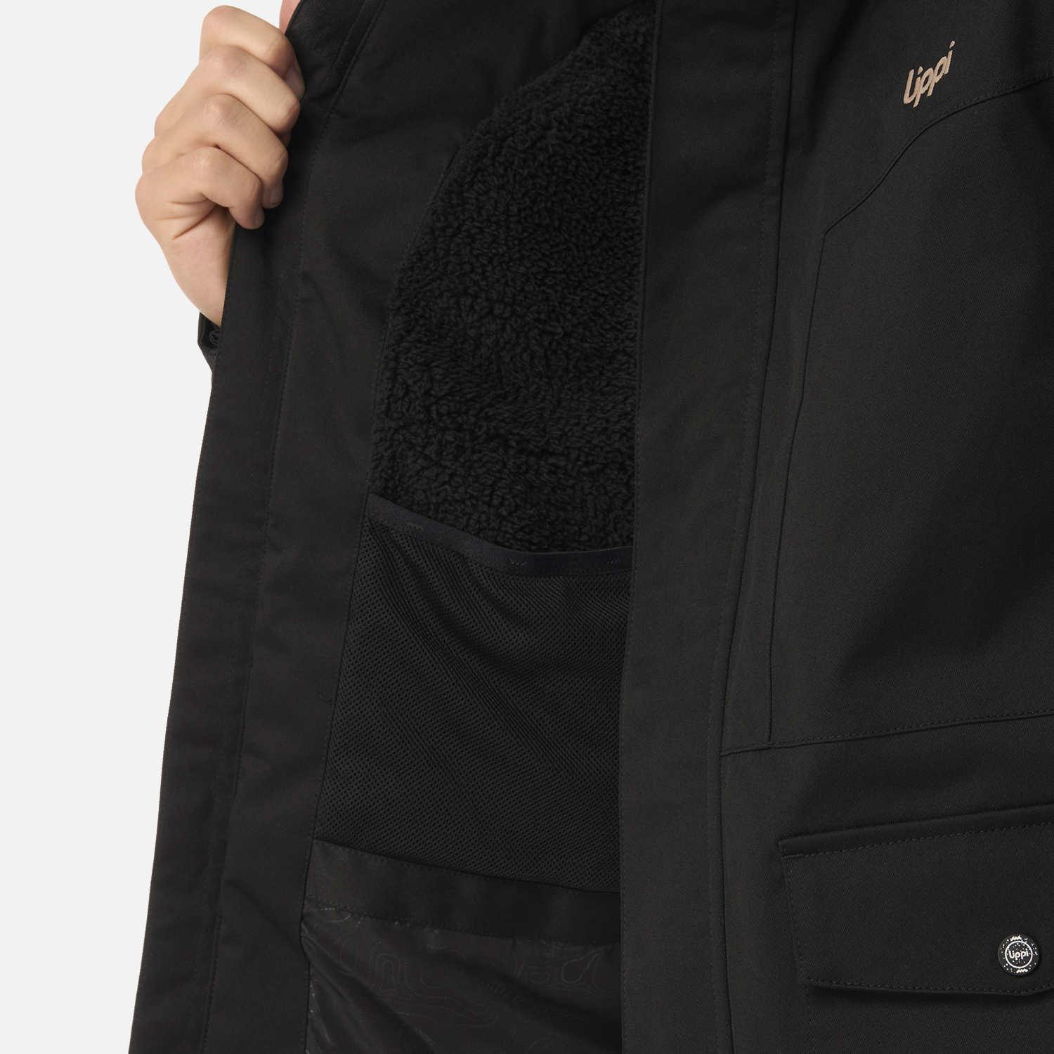 CHAQUETA TEEN BOY ROBLE B-DRY HOODY JACKET NEGRO LIPPI I26 - 7