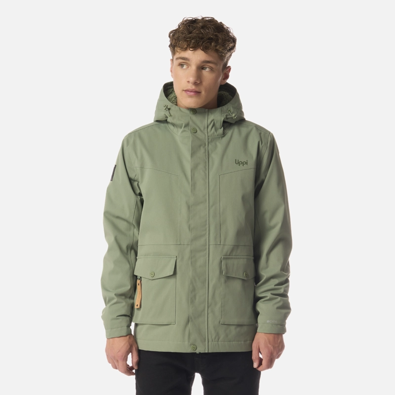 CHAQUETA TEEN BOY ROBLE B-DRY HOODY JACKET JADE OSCURO LIPPI I26 - 1