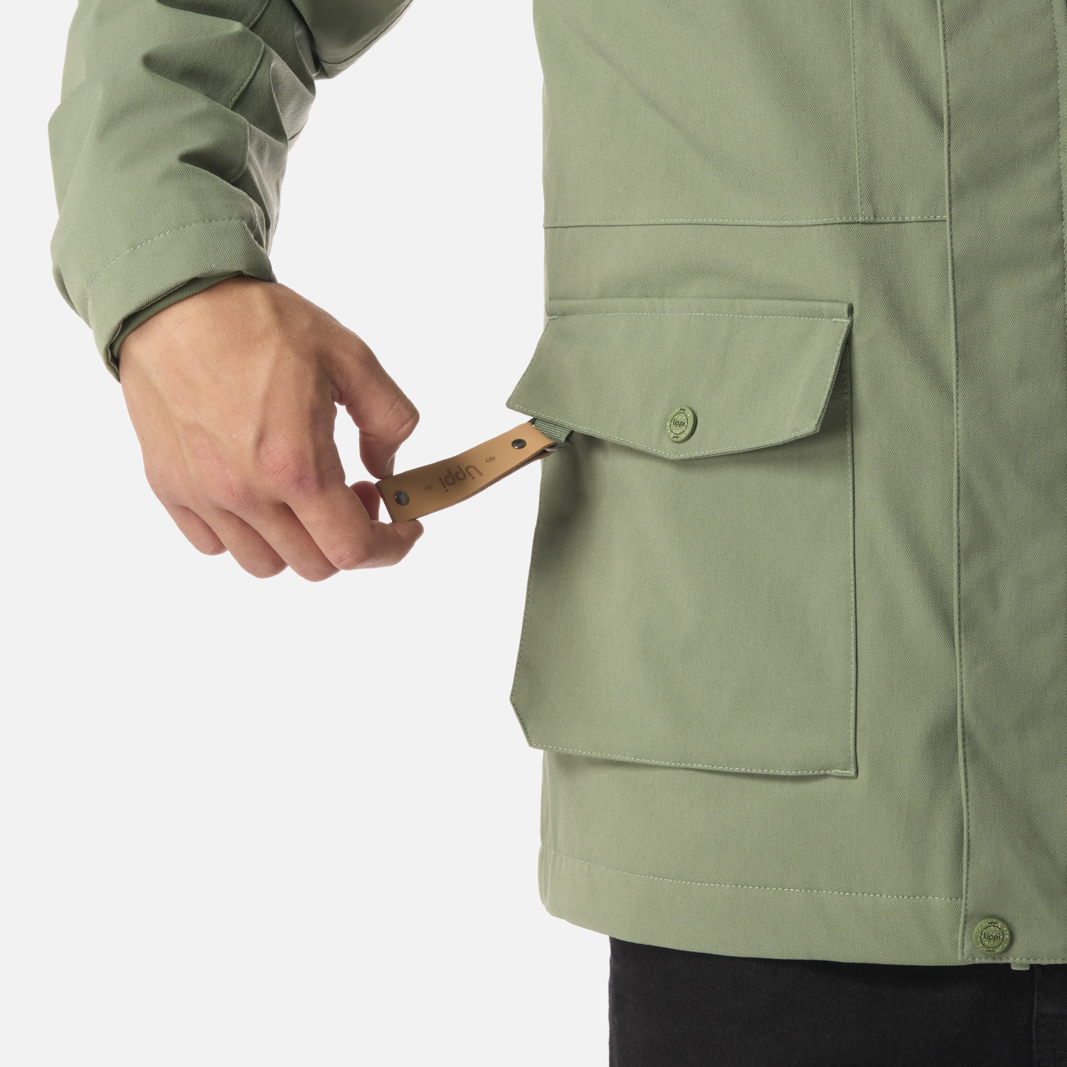 CHAQUETA TEEN BOY ROBLE B-DRY HOODY JACKET JADE OSCURO LIPPI I26 - 6