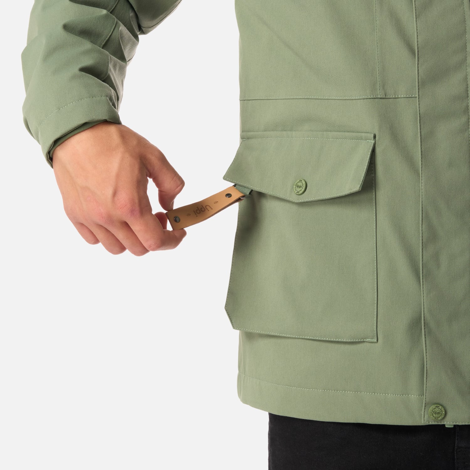 CHAQUETA TEEN BOY ROBLE B-DRY HOODY JACKET JADE OSCURO LIPPI I26 - 6