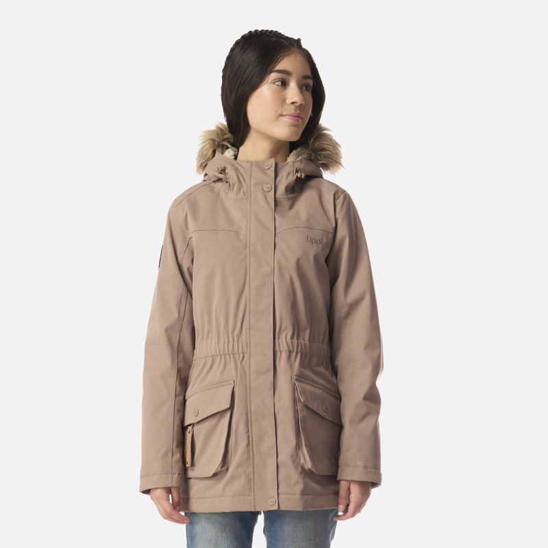 CHAQUETA TEEN GIRL ROBLE B-DRY HOODY JACKET CANELA LIPPI I26 - 1