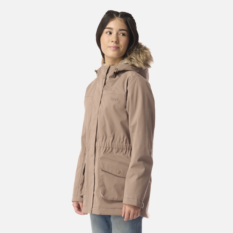 CHAQUETA TEEN GIRL ROBLE B-DRY HOODY JACKET CANELA LIPPI I26 - 2
