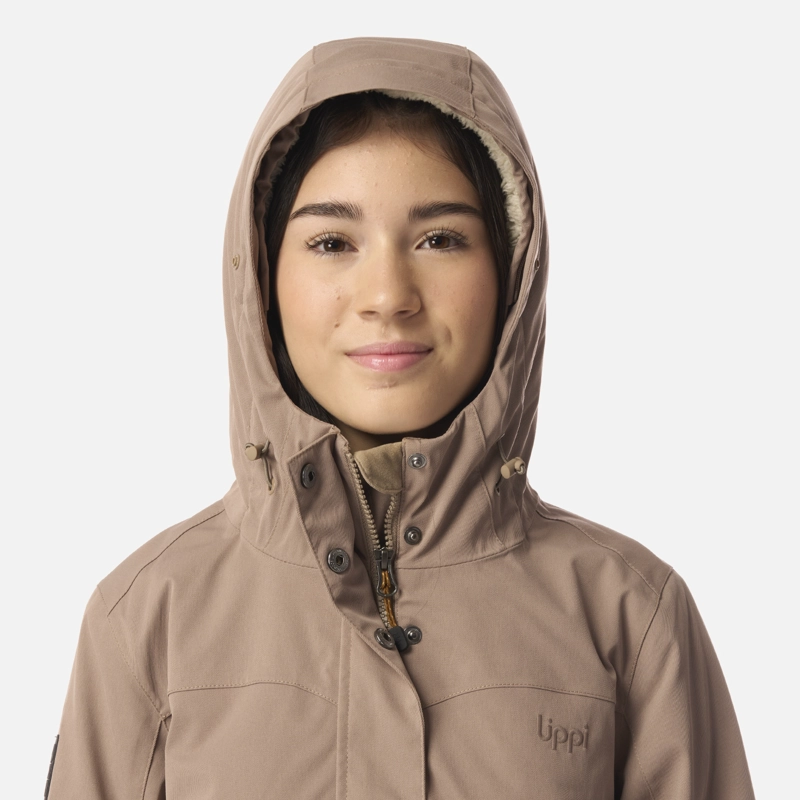 CHAQUETA TEEN GIRL ROBLE B-DRY HOODY JACKET CANELA LIPPI I26 - 5