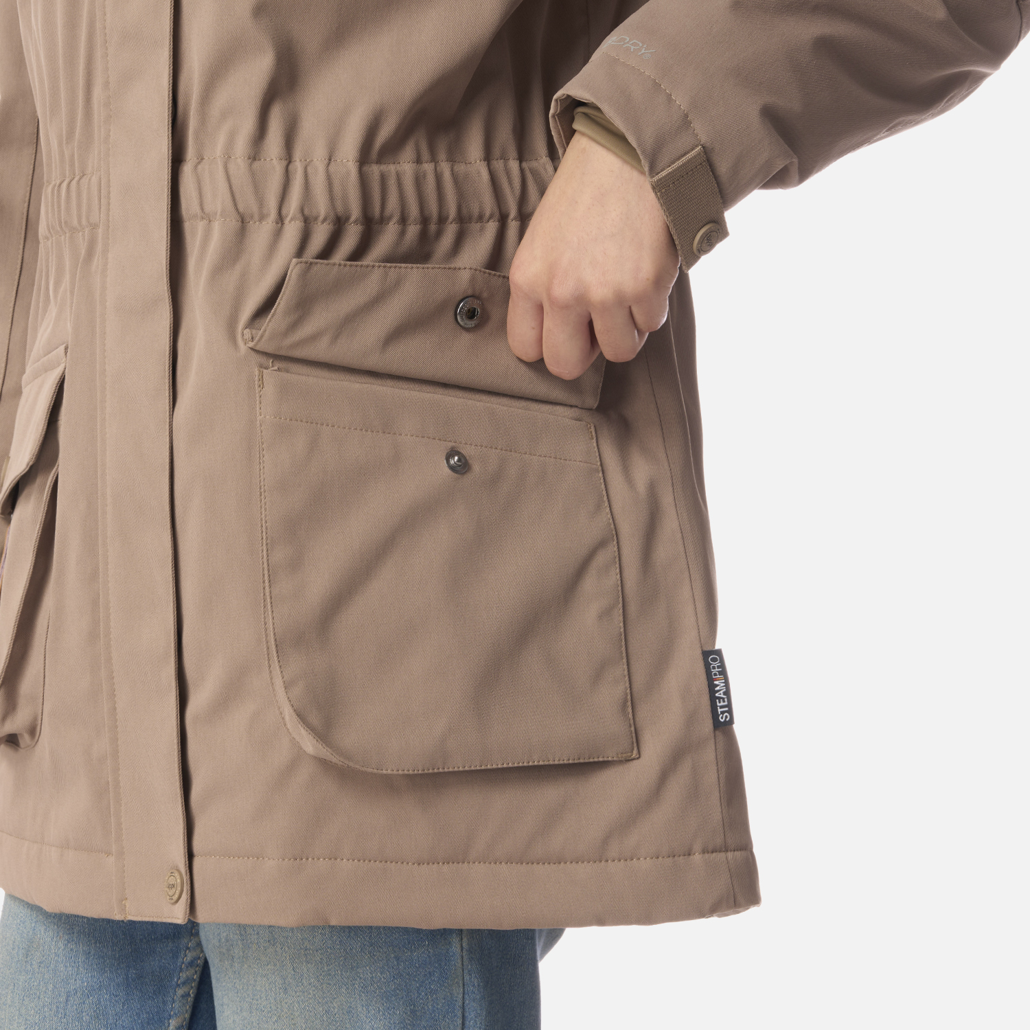 CHAQUETA TEEN GIRL ROBLE B-DRY HOODY JACKET CANELA LIPPI I26 - 6