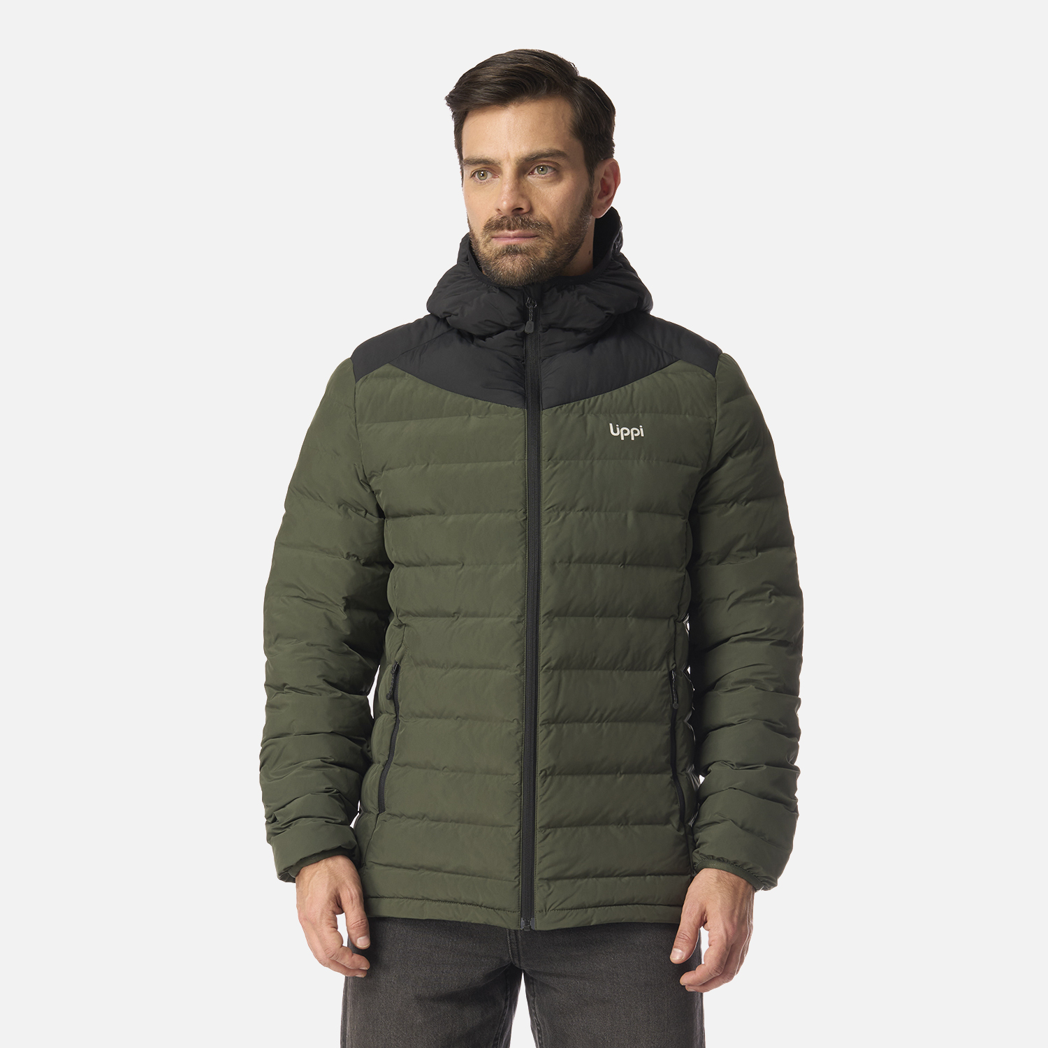 CHAQUETA HOMBRE SNOWMASS STEAM-PRO HOODY JACKET VERDE MILITAR LIPPI I26 - 1
