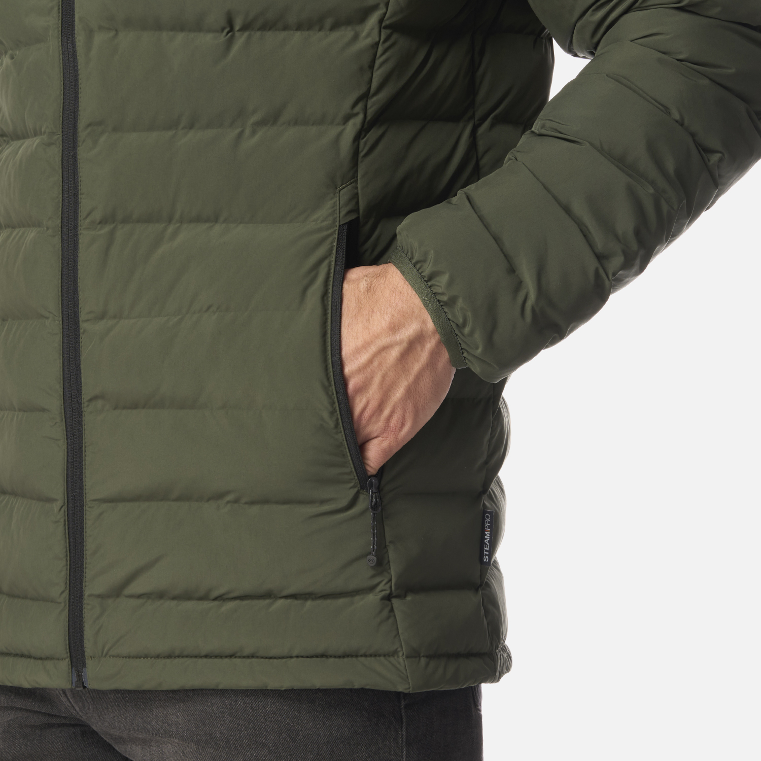 CHAQUETA HOMBRE SNOWMASS STEAM-PRO HOODY JACKET VERDE MILITAR LIPPI I26 - 5
