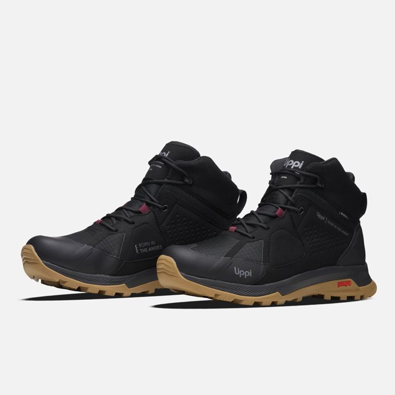 ZAPATILLA HOMBRE VULCANO ONYX MID B-DRY NEGRO LIPPI I26 - 4