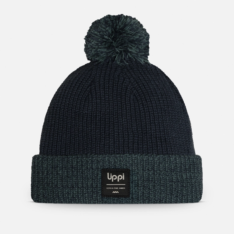 GORRO UNISEX FLY LINE POM BLEND-PRO BEANIE AZUL MELANGE LIPPI I26 - 1