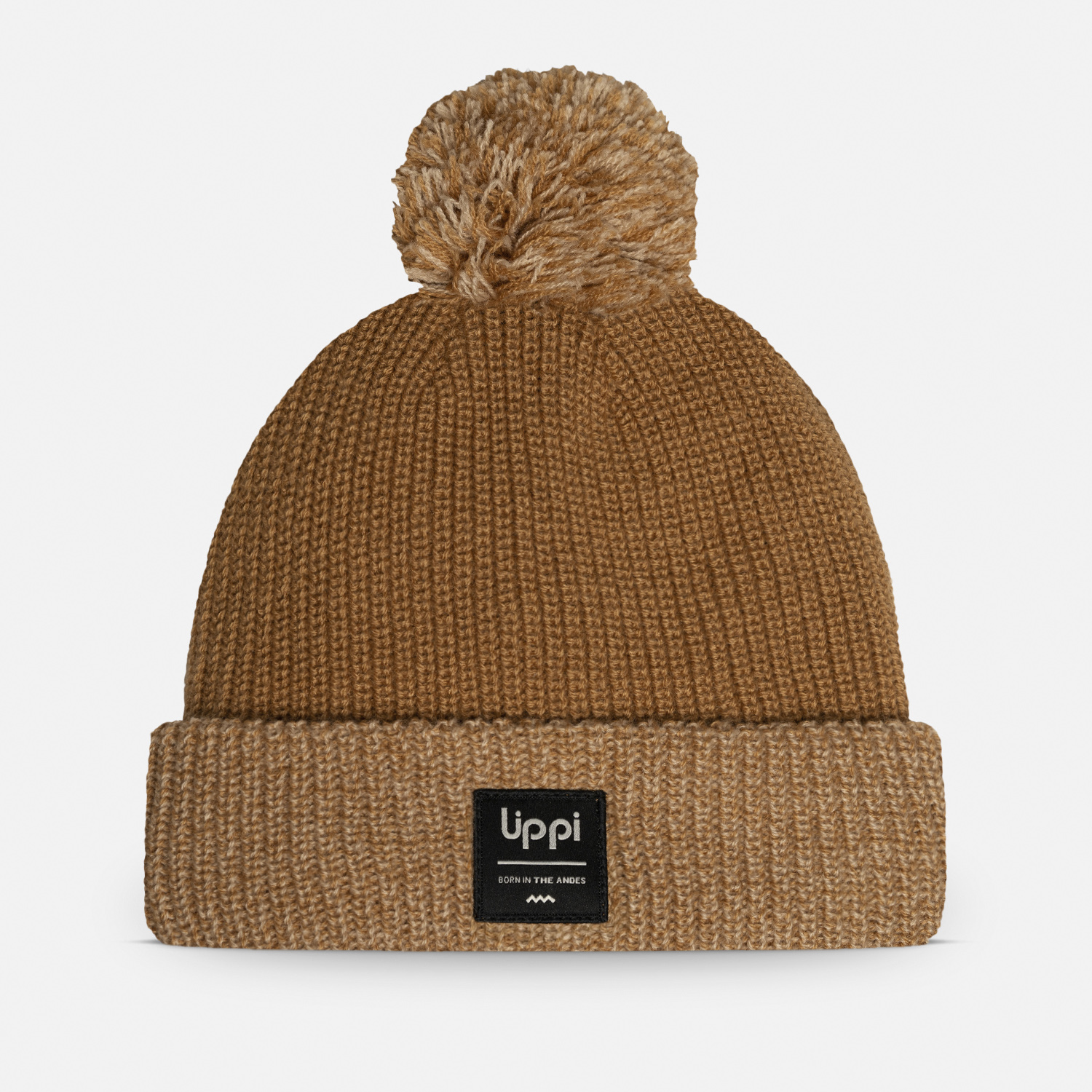 GORRO UNISEX FLY LINE POM BLEND-PRO BEANIE CAMEL MELANGE LIPPI I26 - 1