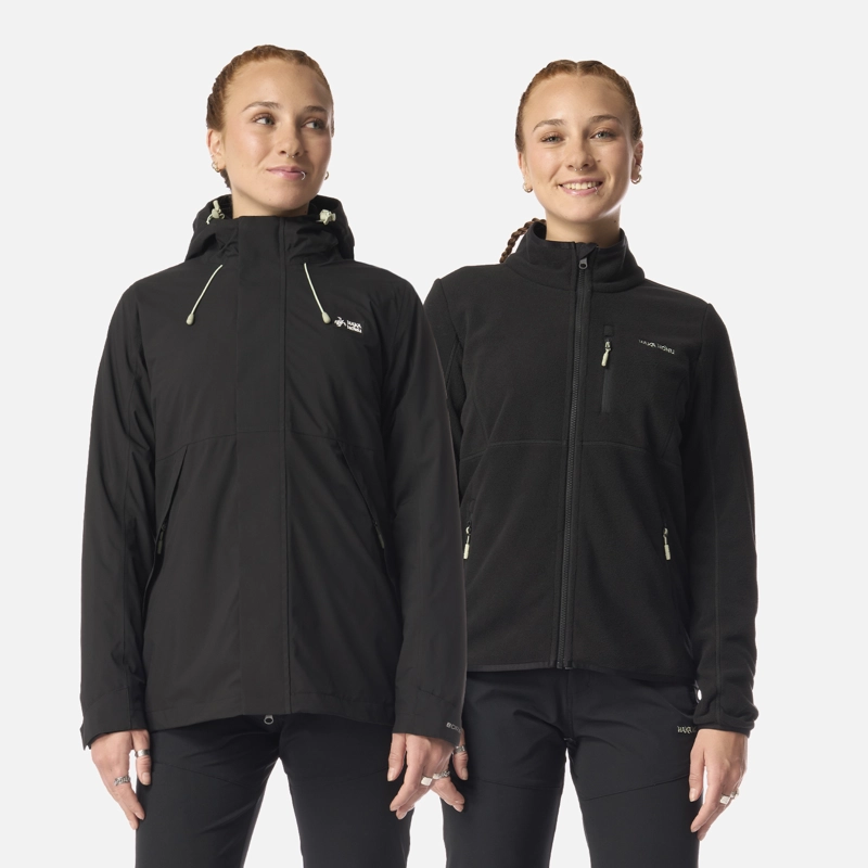 CHAQUETA MUJER ESCARCHA NEGRO HAKA HONU I26 - 1