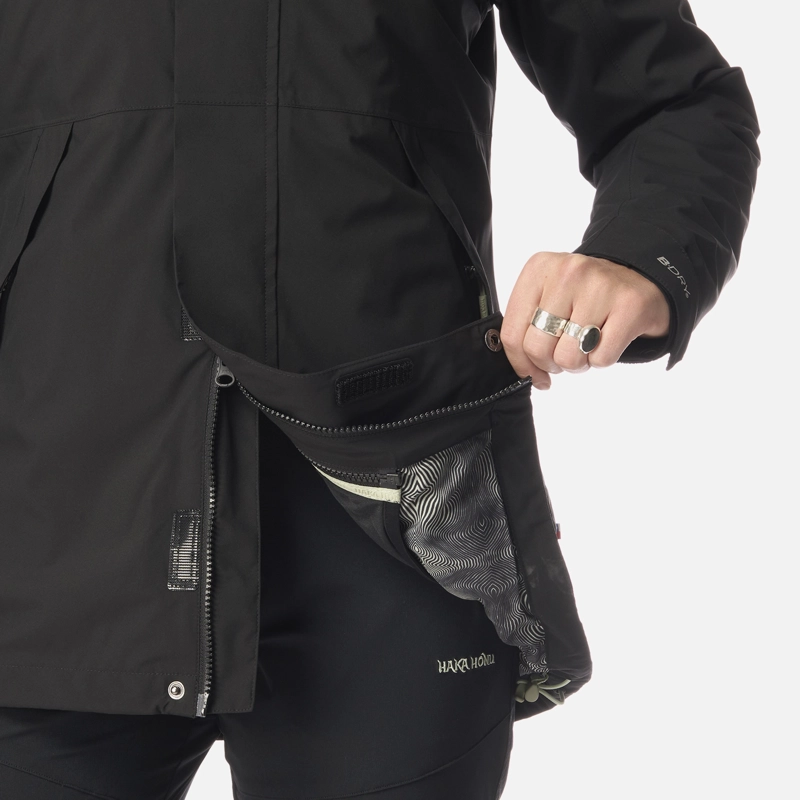 CHAQUETA MUJER ESCARCHA NEGRO HAKA HONU I26 - 5