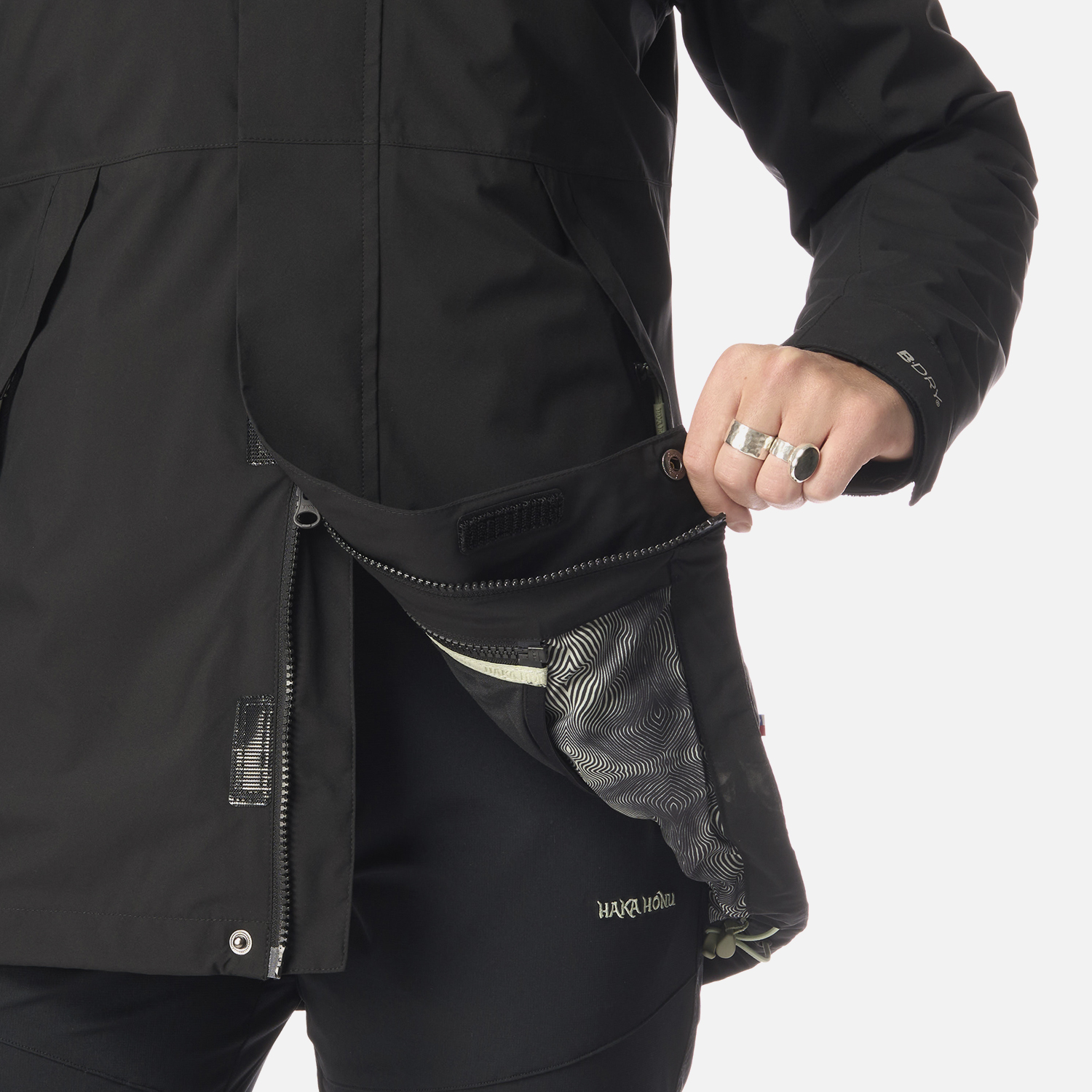 CHAQUETA MUJER ESCARCHA NEGRO HAKA HONU I26 - 5