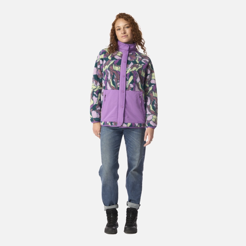 POLAR MUJER ZIP-PORRITO PRINT MORADO HAKA HONU I26 - 7
