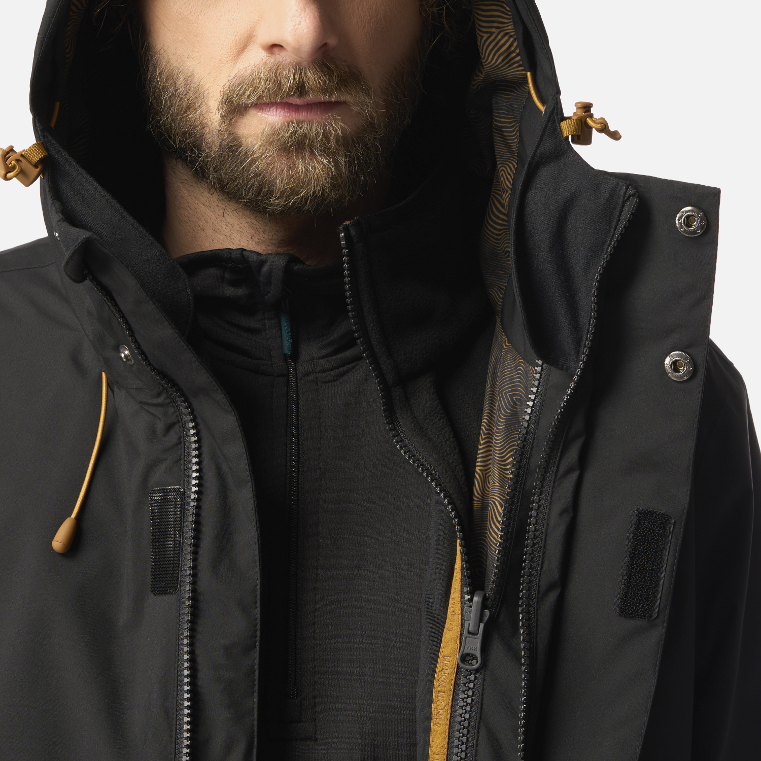 CHAQUETA HOMBRE ESCARCHA NEGRO HAKA HONU I26 - 6