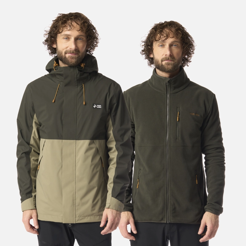 CHAQUETA HOMBRE ESCARCHA VERDE MILITAR HAKA HONU - 1