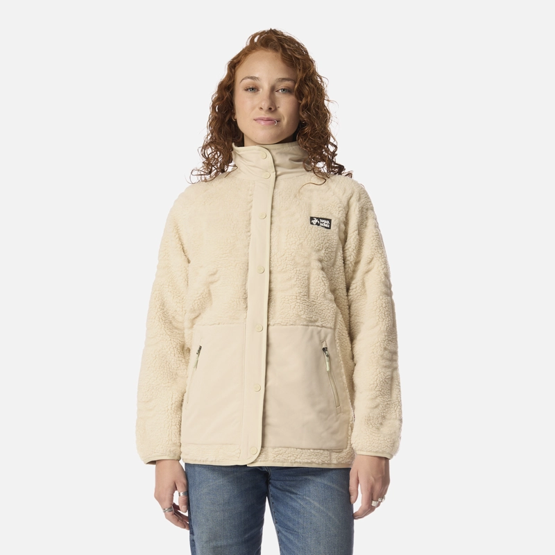 HAKA HONU POLAR MUJER ZIP-PORRITO CREMA HAKA HONU I26