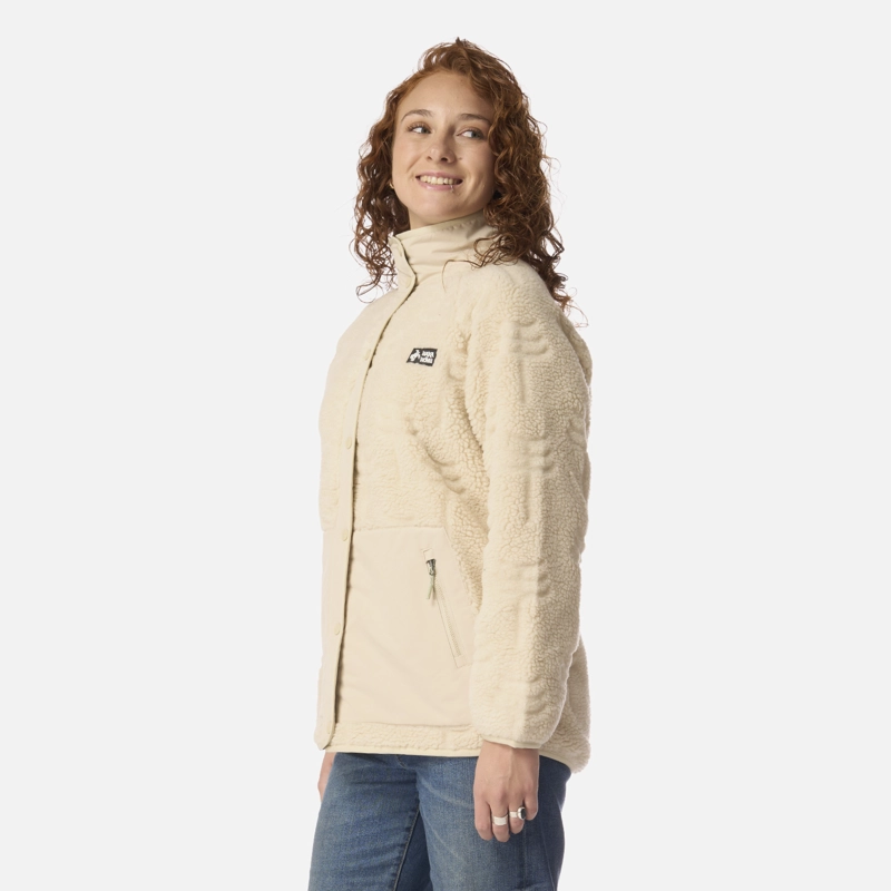 POLAR MUJER ZIP-PORRITO CREMA HAKA HONU I26 - 2