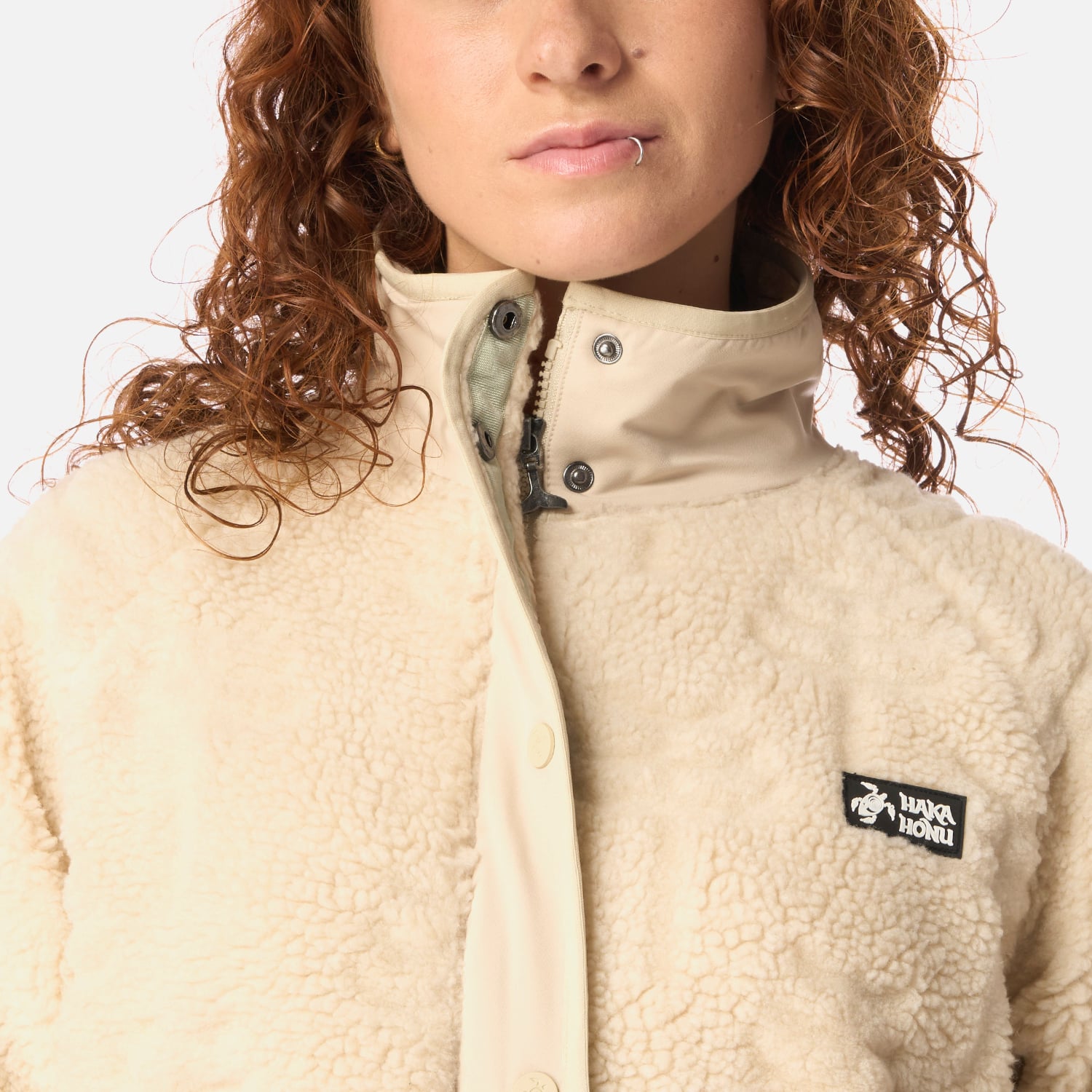 POLAR MUJER ZIP-PORRITO CREMA HAKA HONU I26 - 4