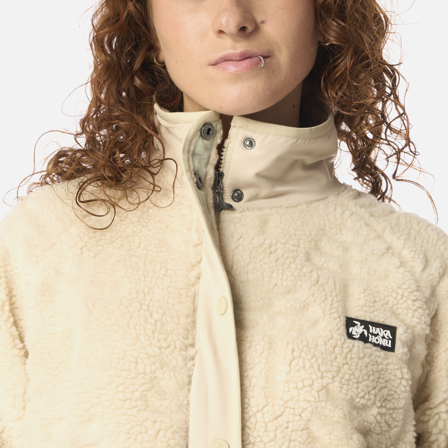 POLAR MUJER ZIP-PORRITO CREMA HAKA HONU I26 - 4