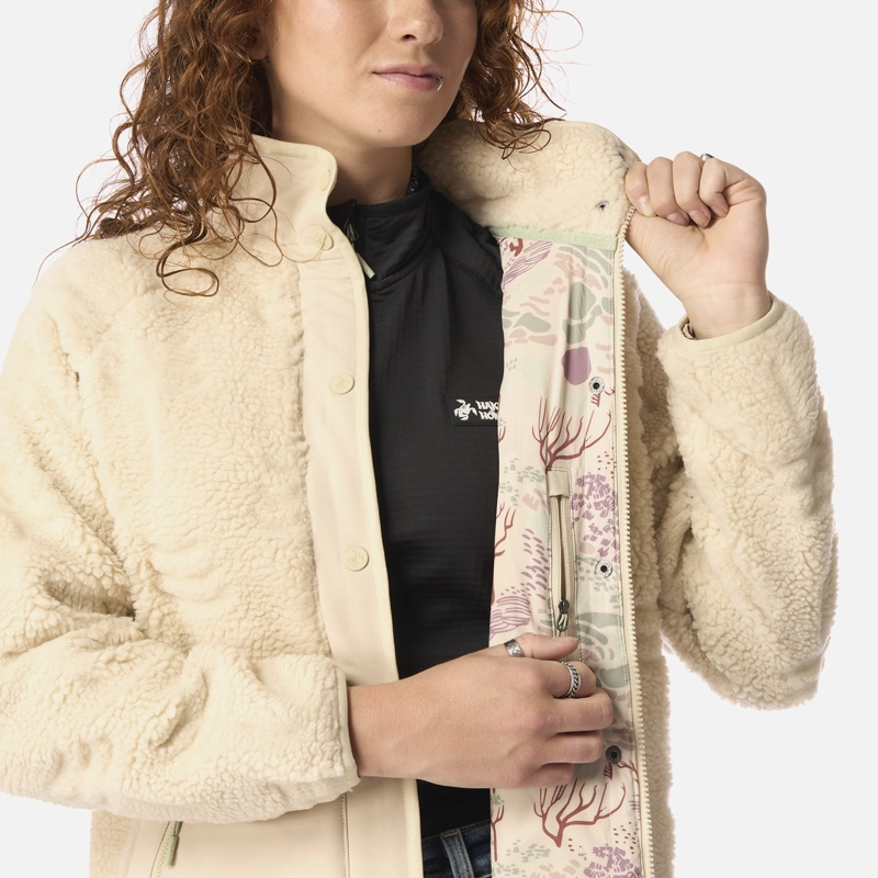 POLAR MUJER ZIP-PORRITO CREMA HAKA HONU I26 - 6
