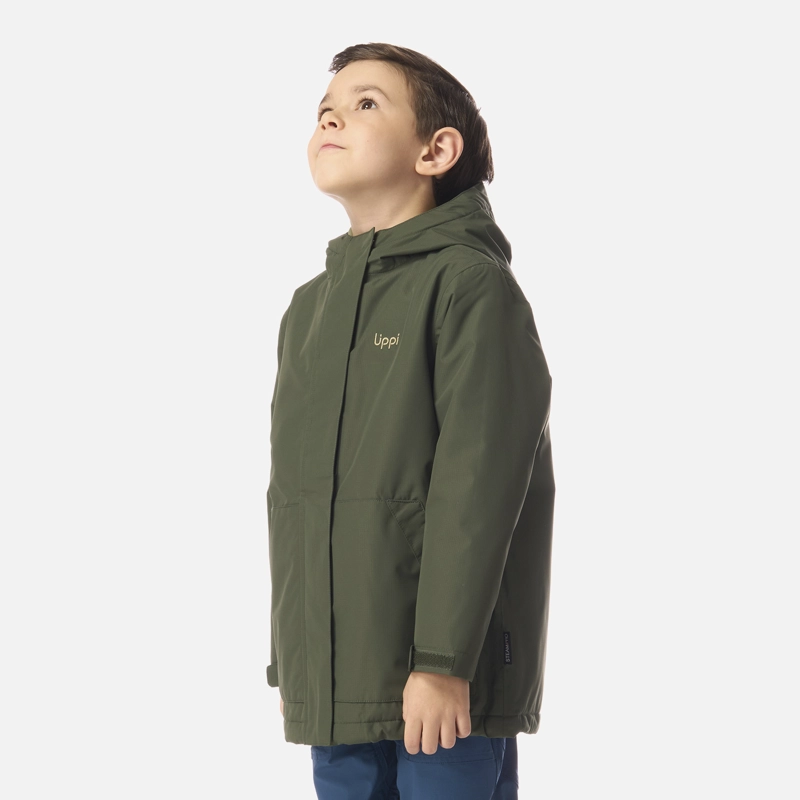 CHAQUETA NIÑO COLD PLACE B-DRY HOODY JACKET VERDE MILITAR LIPPI I26 - 2