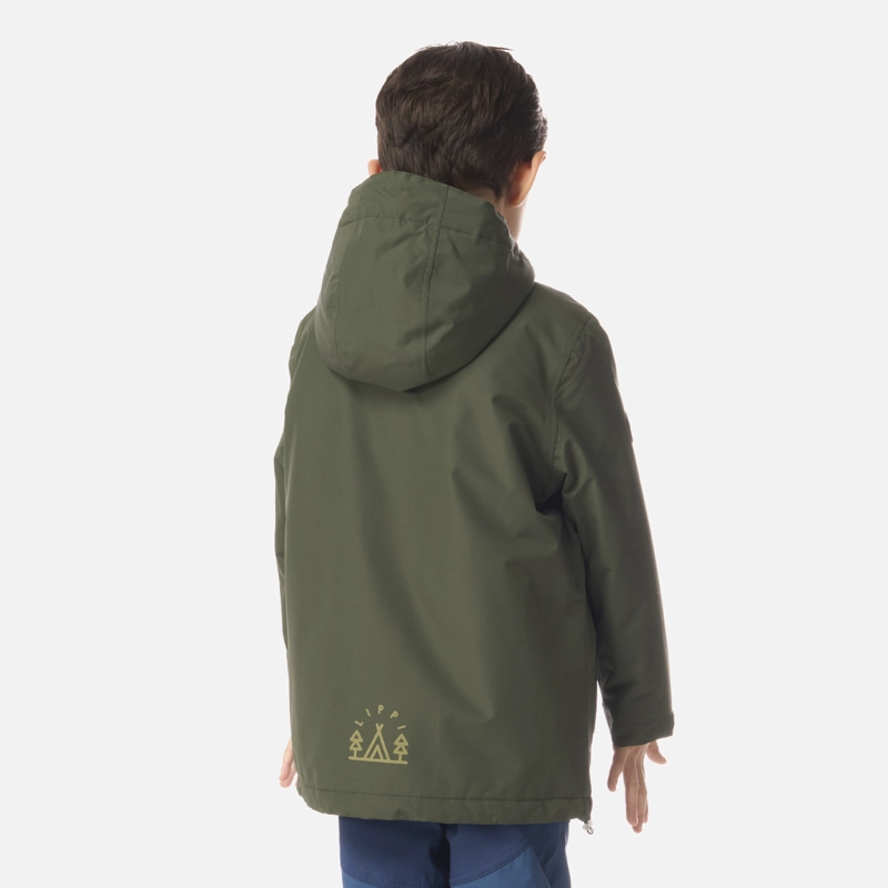 CHAQUETA NIÑO COLD PLACE B-DRY HOODY JACKET VERDE MILITAR LIPPI I26 - 3