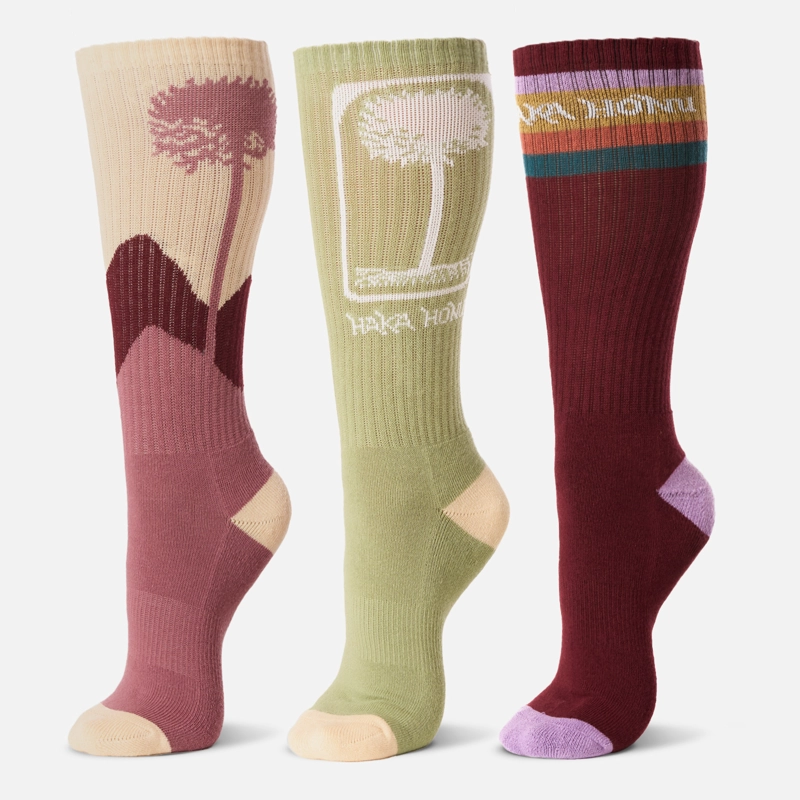 CALCETIN MUJER LAS TRES PUNTAS PACK LARGO MULTICOLOR HAKA HONU - 1