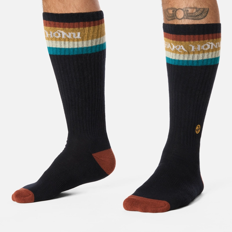 CALCETIN HOMBRE LAS TRES PUNTAS PACK LARGO MULTICOLOR HAKA HONU - 4