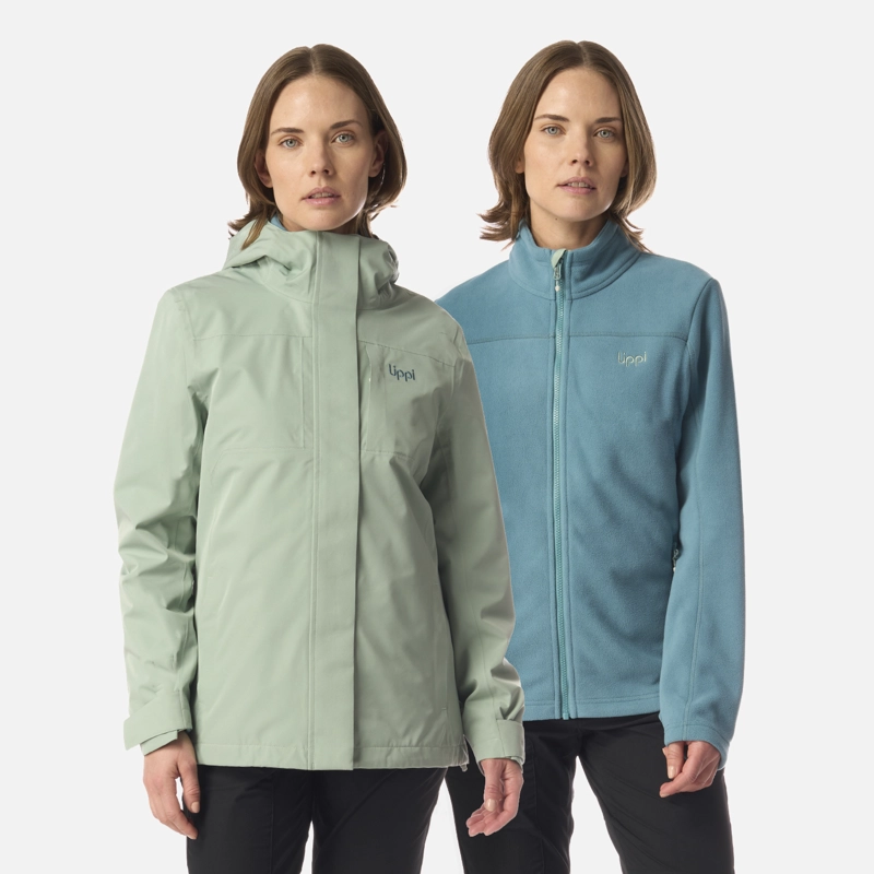 LIPPI CHAQUETA MUJER TRES CRUCES FUSION-3 HOODY JACKET JADE LIPPI I26
