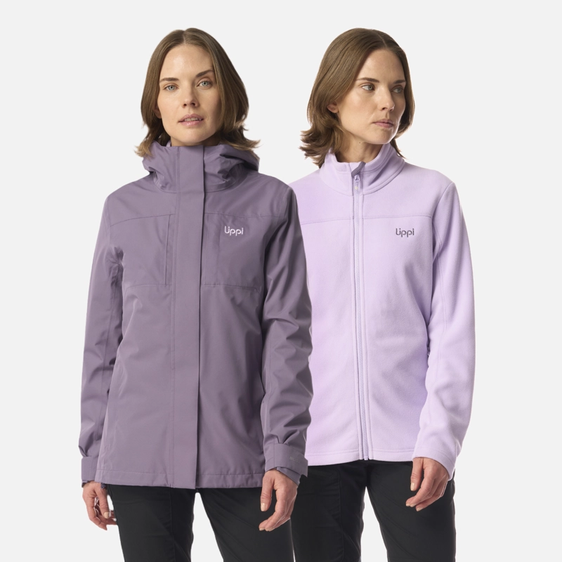 CHAQUETA MUJER TRES CRUCES FUSION-3 HOODY JACKET VIOLETA LIPPI I26 - 1