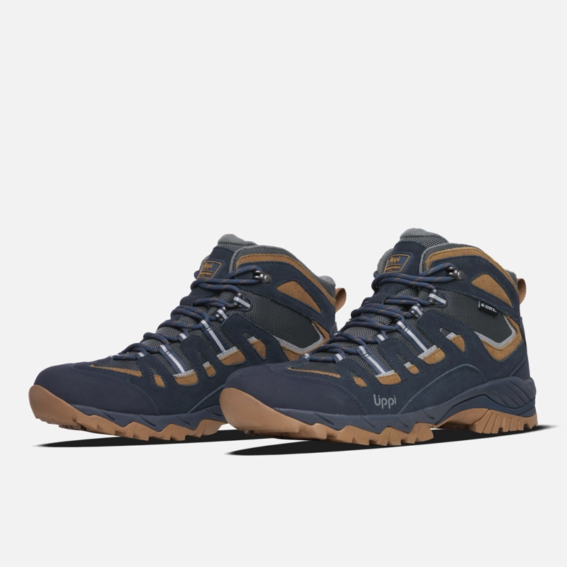 BOTIN HOMBRE PUELO CS HI AZUL / CAFE LIPPI I6 - 4