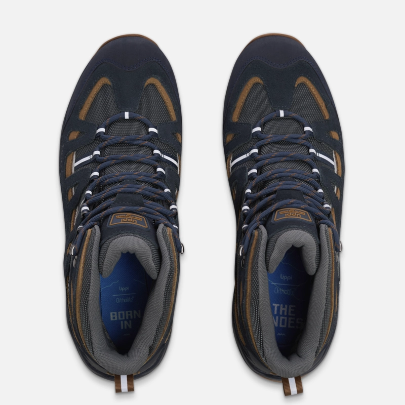 BOTIN HOMBRE PUELO CS HI AZUL / CAFE LIPPI I6 - 5
