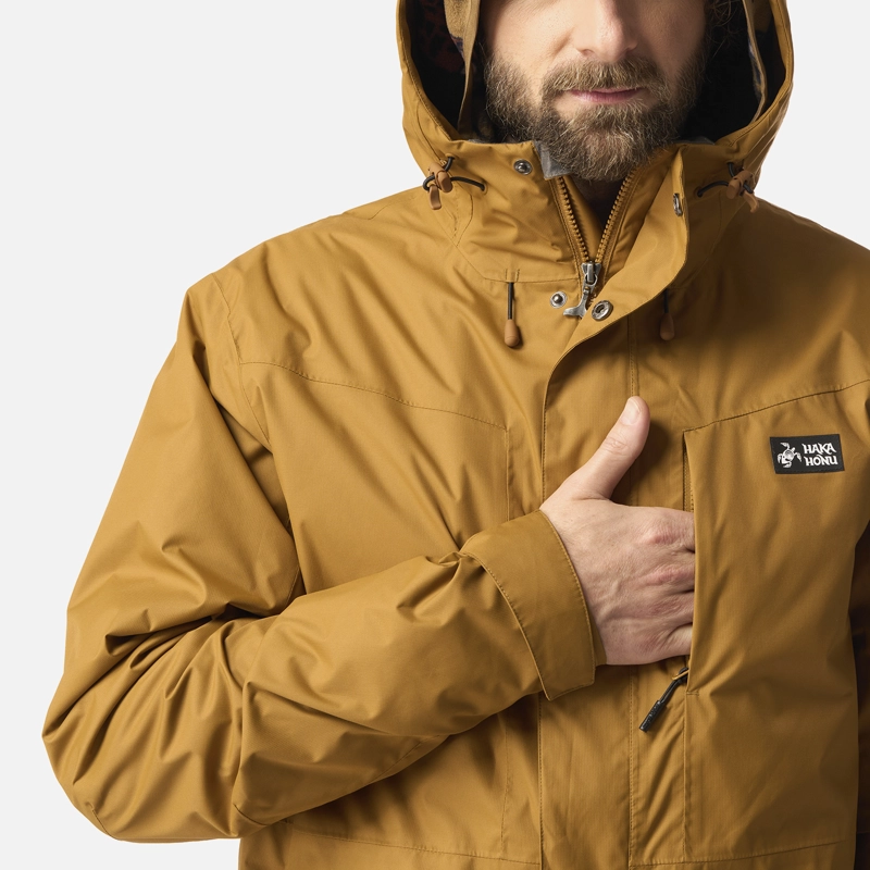 CHAQUETA HOMBRE CORTEZA MOSTAZA OSCURO HAKA HONU - 4