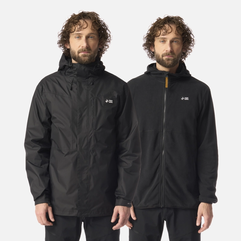 CHAQUETA HOMBRE CORTEZA NEGRO HAKA HONU - 1