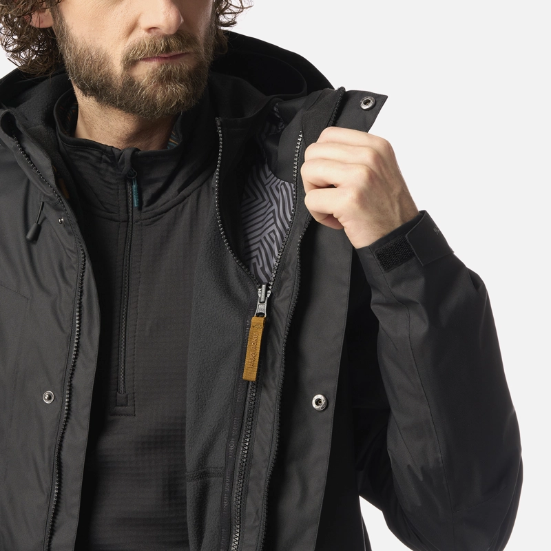 CHAQUETA HOMBRE CORTEZA NEGRO HAKA HONU - 6
