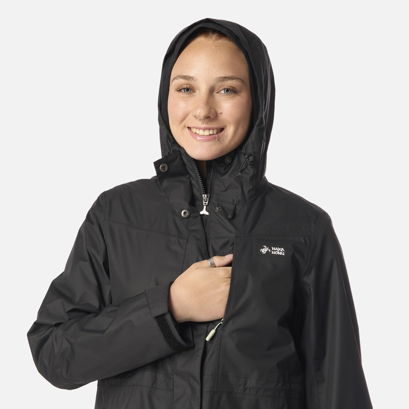 CHAQUETA MUJER CORTEZA NEGRO HAKA HONU - 4