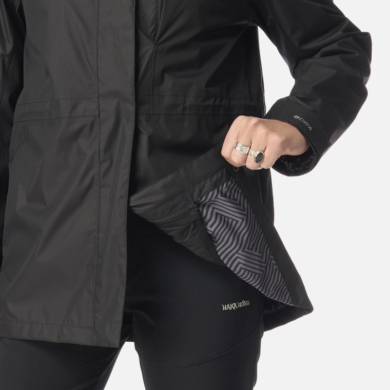 CHAQUETA MUJER CORTEZA NEGRO HAKA HONU - 6