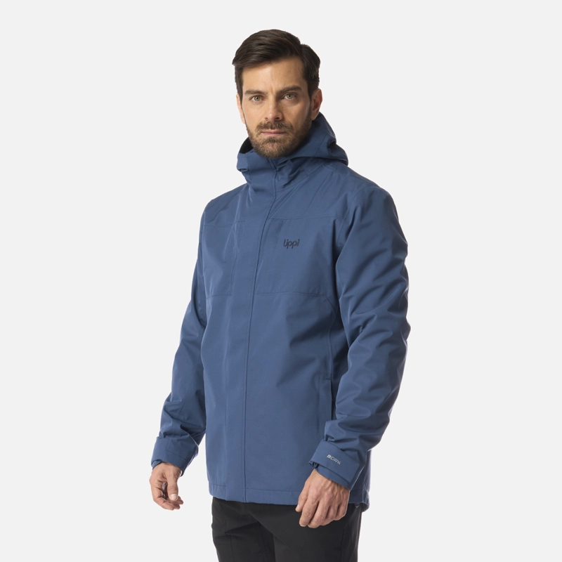 CHAQUETA HOMBRE TRES CRUCES FUSION-3 HOODY JACKET AZUL OSCURO LIPPI I26 - 2