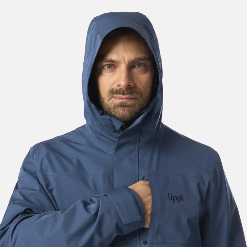 CHAQUETA HOMBRE TRES CRUCES FUSION-3 HOODY JACKET AZUL OSCURO LIPPI I26 - 4