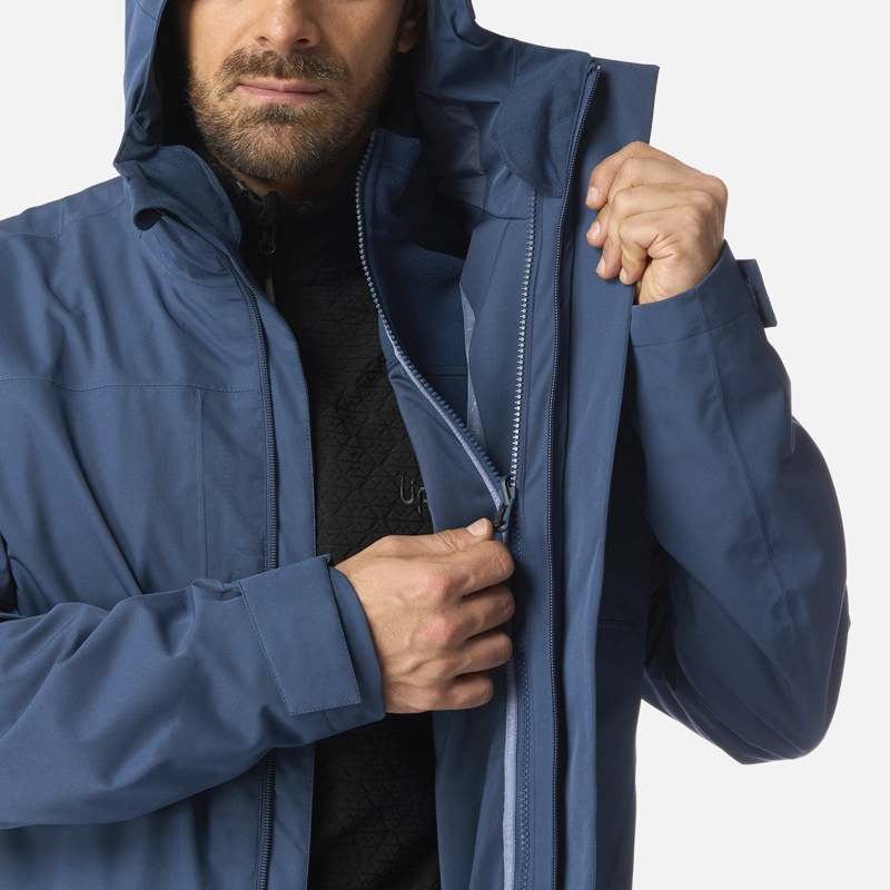 CHAQUETA HOMBRE TRES CRUCES FUSION-3 HOODY JACKET AZUL OSCURO LIPPI I26 - 6