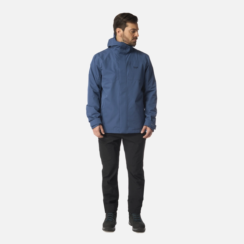 CHAQUETA HOMBRE TRES CRUCES FUSION-3 HOODY JACKET AZUL OSCURO LIPPI I26 - 8