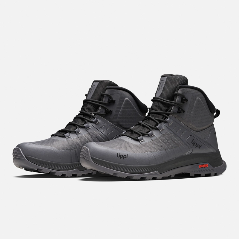ZAPATILLA HOMBRE VULCANO IRON STONE MID B-DRY GRIS OSCURO LIPPI - 4