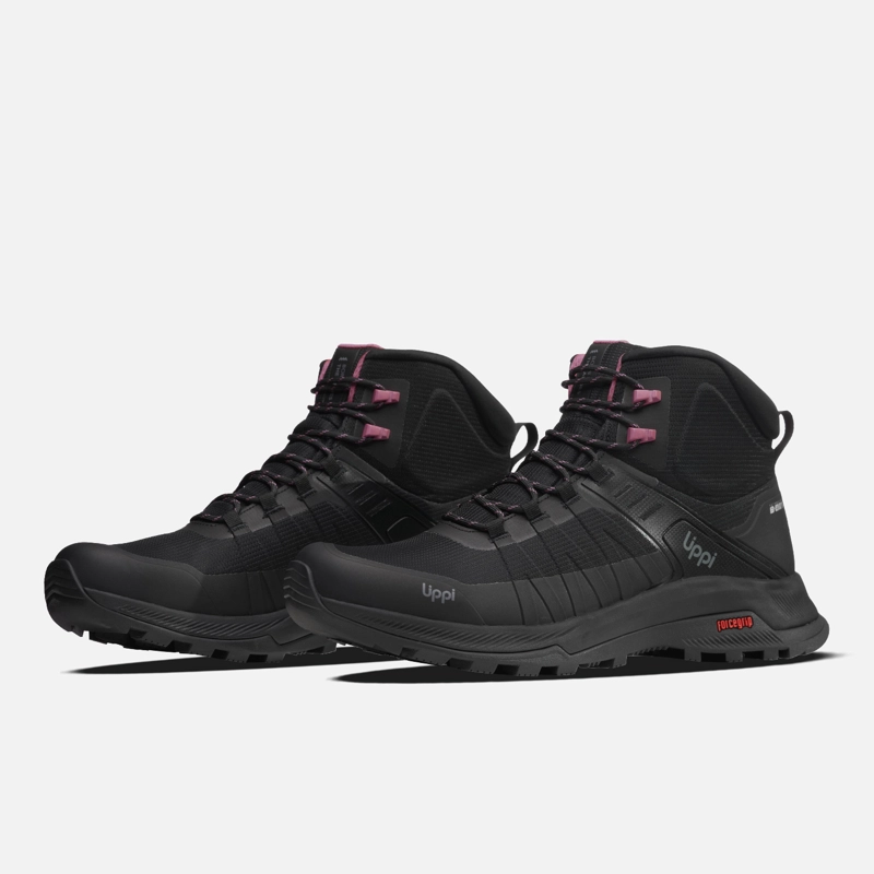 ZAPATILLA MUJER VULCANO IRON STONE MID B-DRY NEGRO/ROSADO LIPPI I6 - 4