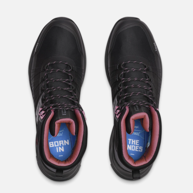 ZAPATILLA MUJER VULCANO IRON STONE MID B-DRY NEGRO/ROSADO LIPPI I6 - 6