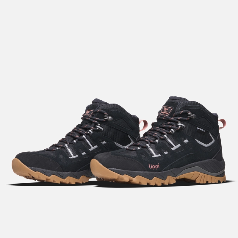 BOTIN MUJER PUELO CS HI NEGRO / CAFE LIPPI I6 - 4