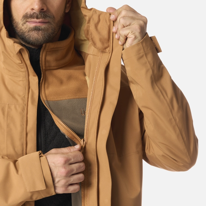 CHAQUETA HOMBRE TRES CRUCES FUSION-3 HOODY JACKET CAFE CLARO LIPPI I26 - 6