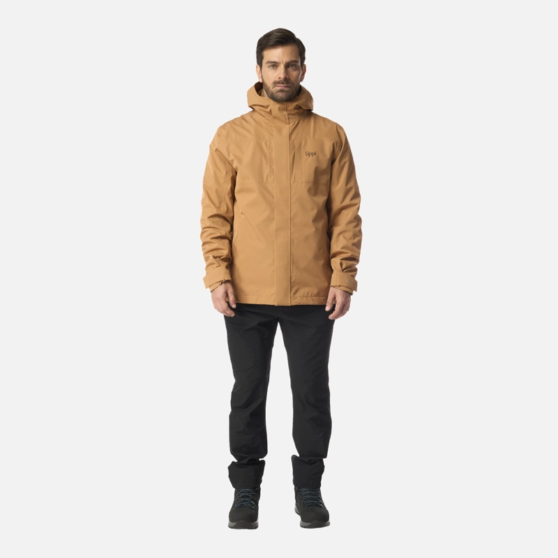 CHAQUETA HOMBRE TRES CRUCES FUSION-3 HOODY JACKET CAFE CLARO LIPPI I26 - 8